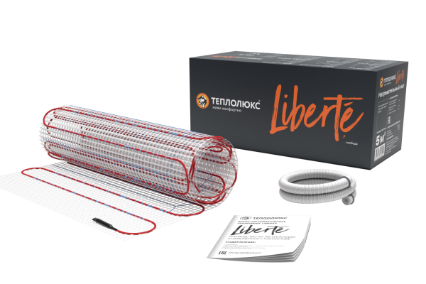 0,5 КВ.М. 75 ВТ  LIBERTE ТЕПЛОЛЮКС  НАГРЕВАТЕЛЬНЫЙ МАТ ДЛЯ ТЕПЛОГО ПОЛА