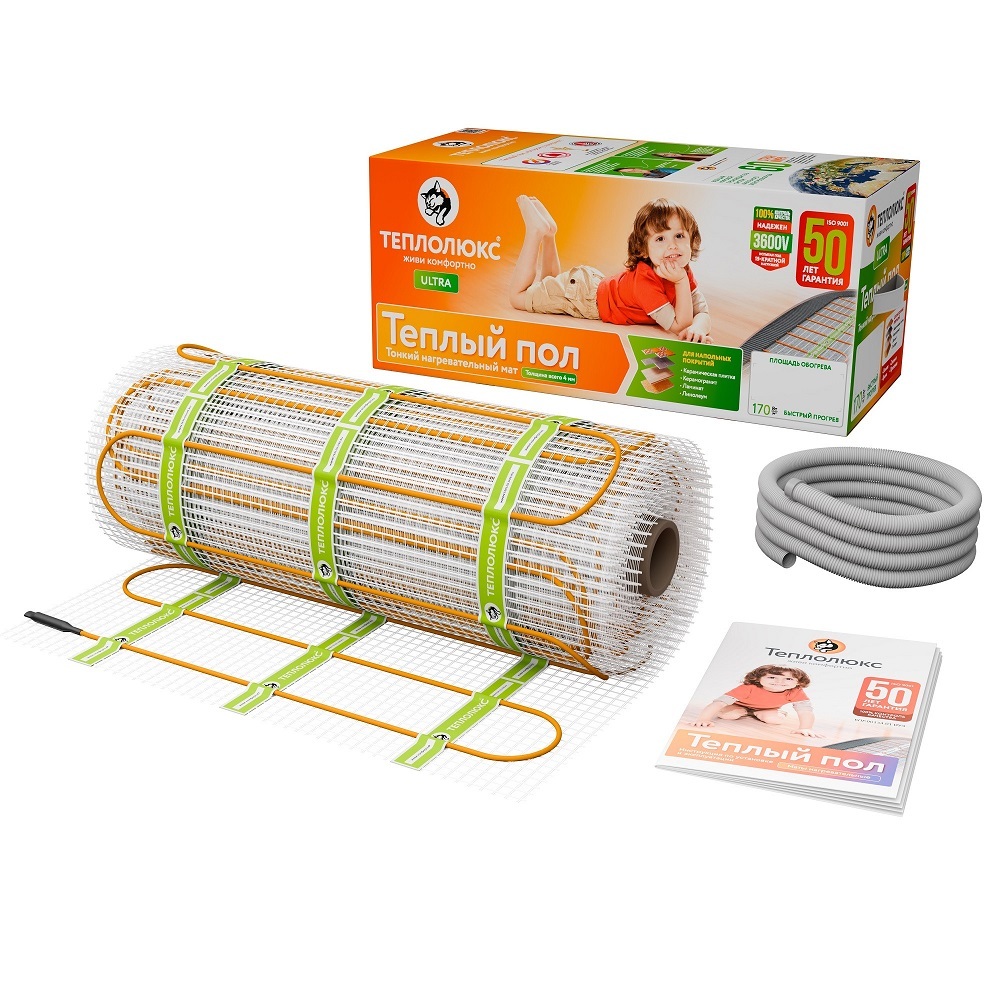 90 ВТ / 0,5 КВ.М МАТ НАГРЕВАТЕЛЬНЫЙ "ТЕПЛОЛЮКС" ULTRA МНН