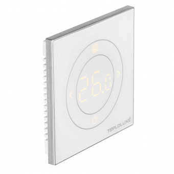Терморегулятор электронный Теплолюкс Solus Zen Wi-Fi Белый с серебряной рамкой